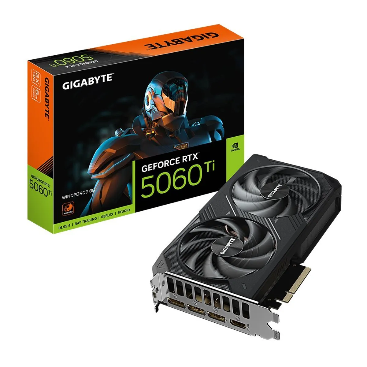 GIGABYTE - Tarjeta Gráfica Gigabyte Geforce Rtx 5060 Ti, 8Gb Gddr7, Pcie 5.0, Displayport Y Hdmi, Ren