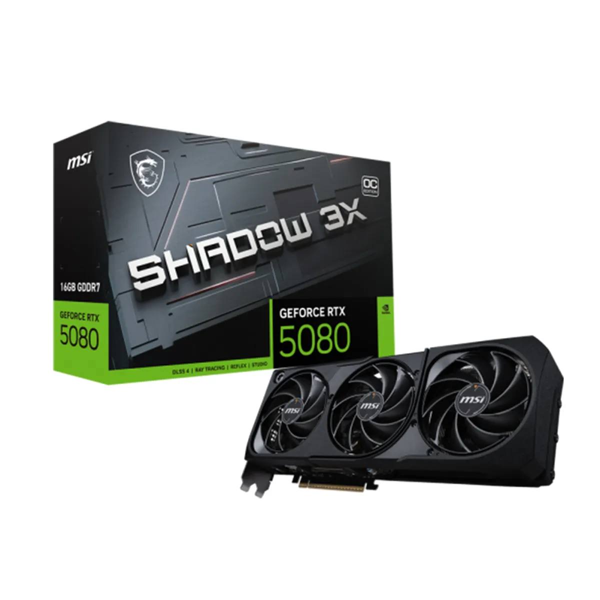 Msi - Msi Geforce Rtx 5080 16Gb - Tarjeta Gráfica 256 Bit, Rendimiento Superior Y Refrigeración