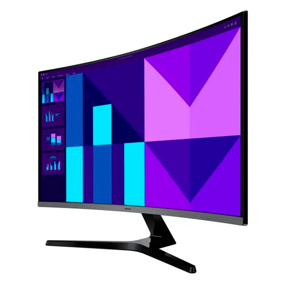 SAMSUNG - Monitor Samsung 32 Curvo Fhd Black Ls32d390ganxza