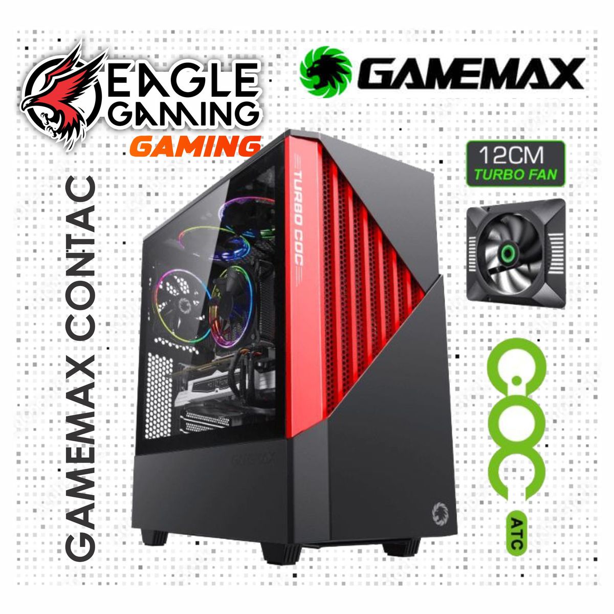 AMD - PC Gamer AMD Ryzen 5 5500 + RTX 3060 12GB + 16GB RAM + SSD 512GB · Monitor 24" Full HD + Kit Teros