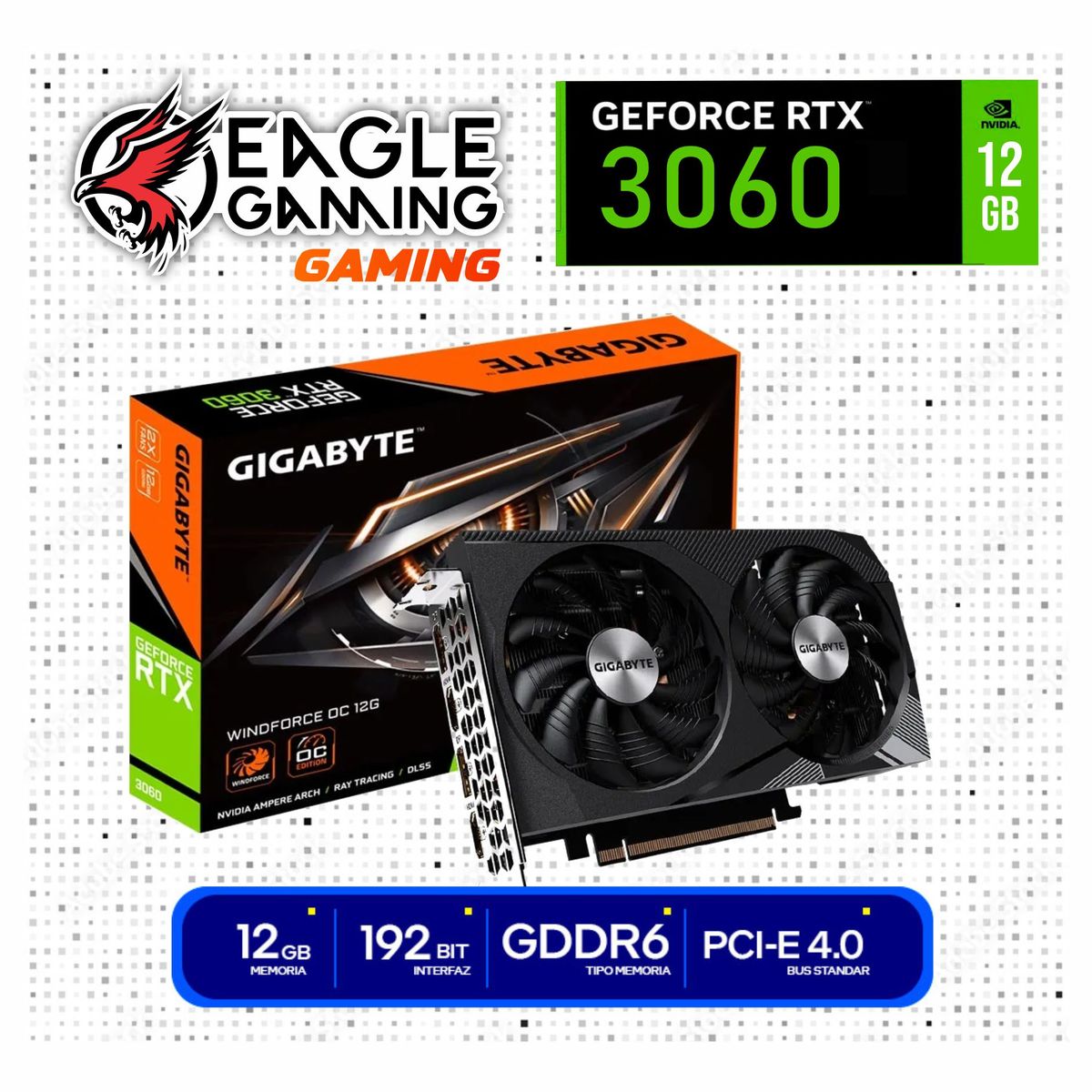 AMD - PC Gamer AMD Ryzen 7 5700X + RTX 3060 12GB + 16GB RAM + SSD 512GB · Monitor 24" Full HD + Kit Teros.