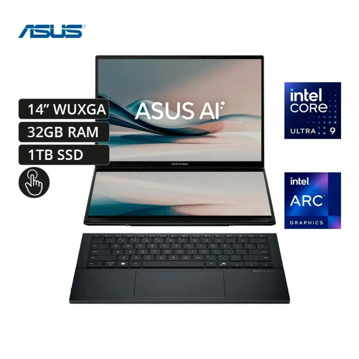 ASUS - Asus Zenbook Duo UX8406CA - Core Ultra 9-285H, 32GB RAM, 1TB SSD, 14″ WUXGA Táctil OLED, Window 11
