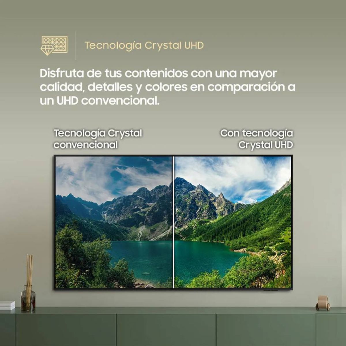 SAMSUNG - Televisor Samsung 50" Crystal UHD 4K Smart TV UN50U8000FGXPE