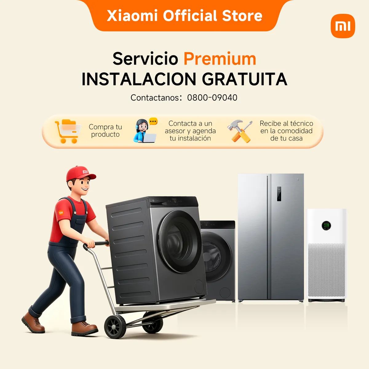 XIAOMI - Lavaseca Xiaomi Mijia Front Load Washer Dryer Pro 10.5kg + Coffee Machine