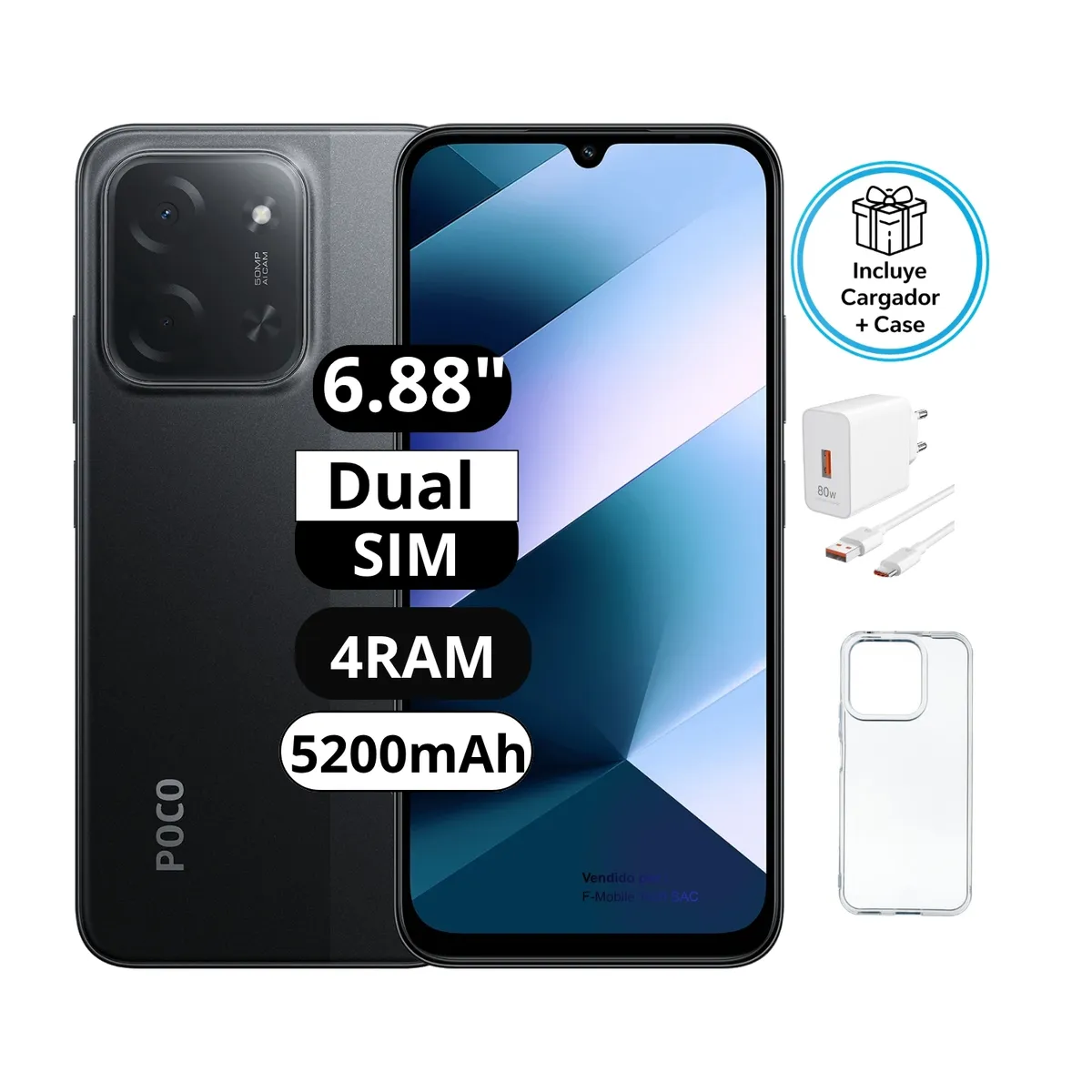 XIAOMI - Poco C85 6RAM 128GB Negro