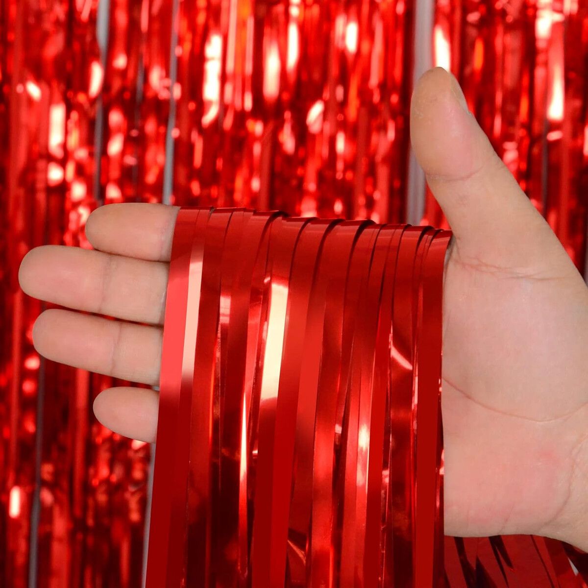 ROJA - Guirnalda Melsan Roja 3 Pack 3.2 ft Decoracion Fiesta