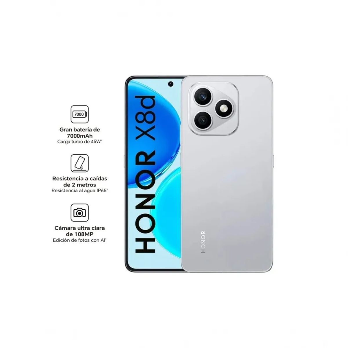 HONOR - HONOR X8D 4G 8RAM 256GB - GRIS
