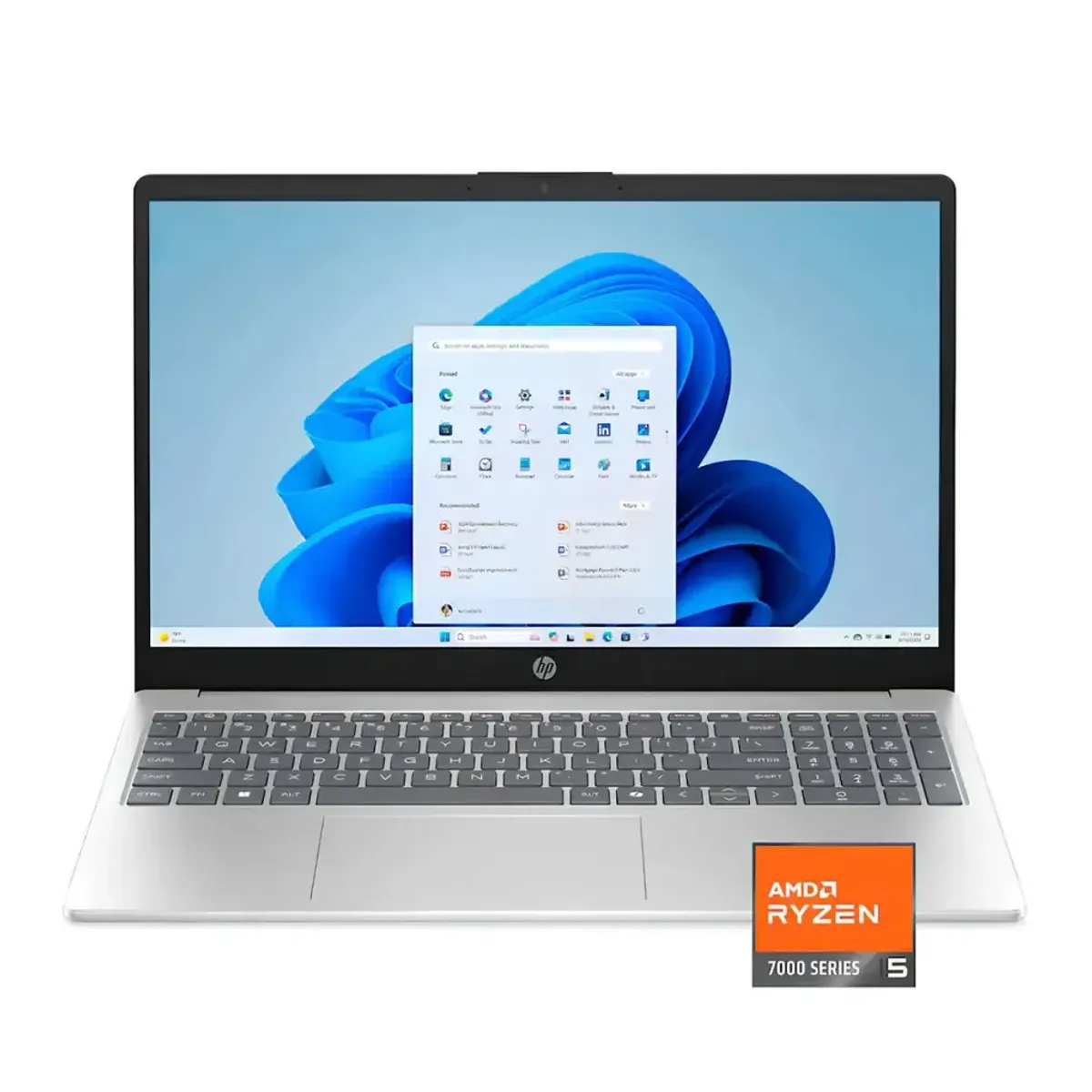 HP - Laptop HP 15-fc0353la Ryzen 5 7530U 8GB 512GB 15.6" FHD Windows 11 Pro