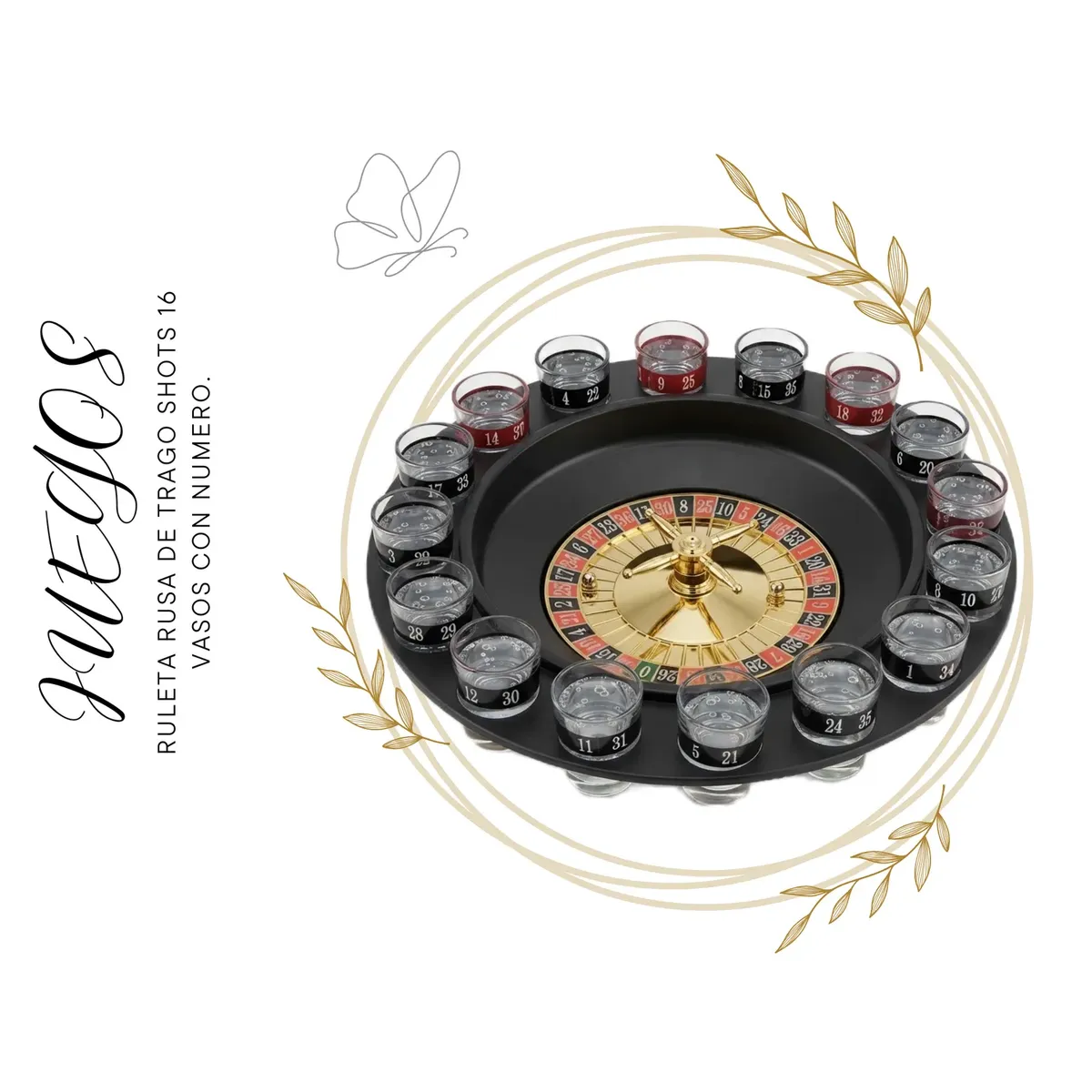 GENERICO - Ruleta Rusa de Tragos con 16 Vasos