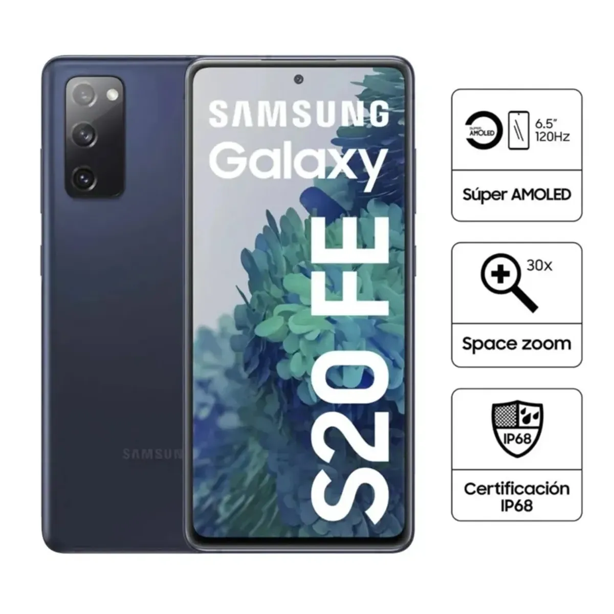 SAMSUNG - Celular Samsung  S20 FE 6.5 Pulg. 6GB RAM 128GB Android 10 -Azul