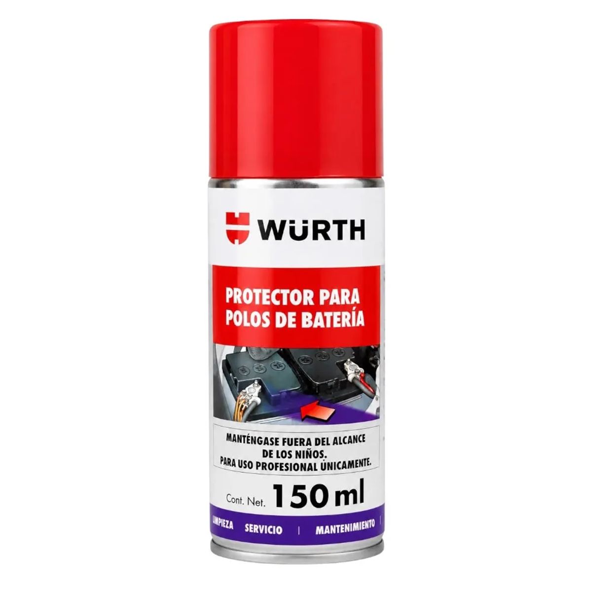 Protector para Polos de Batería Würth Spray 150 ml, marca WURTH - Foto Principal