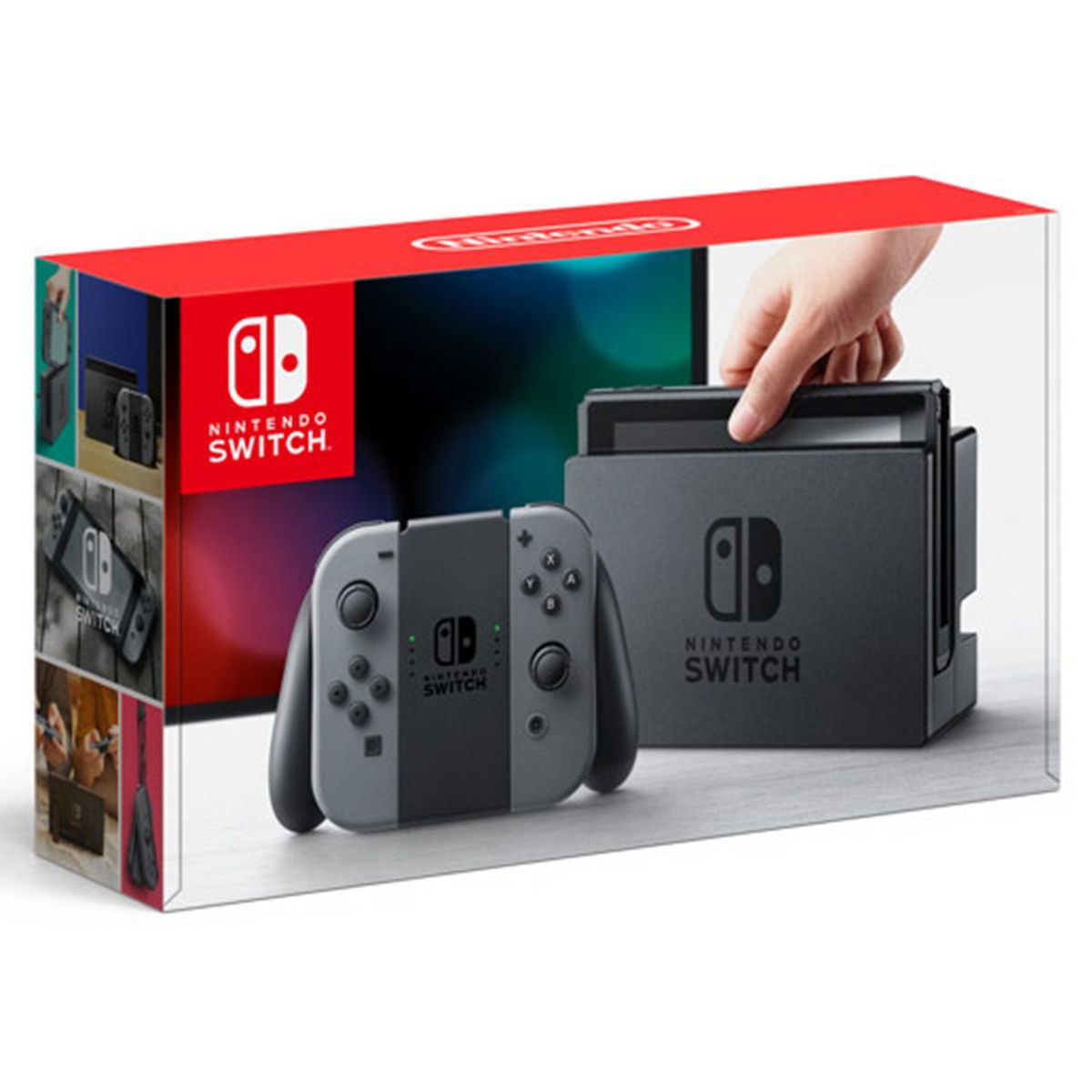 NINTENDO - Consola Nintendo Switch Gris + Controles Joy-Con