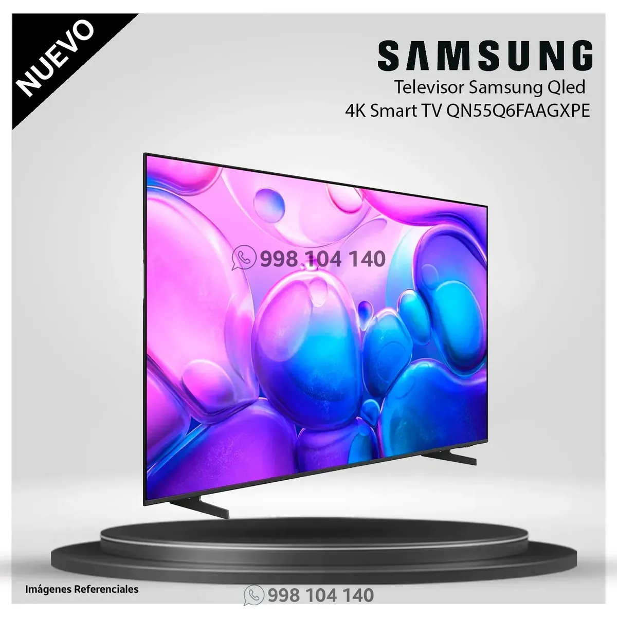SAMSUNG - Televisor SAMSUNG QLED 55 Pulg UHD 4K Smart TV QN55Q6FAAGXPE