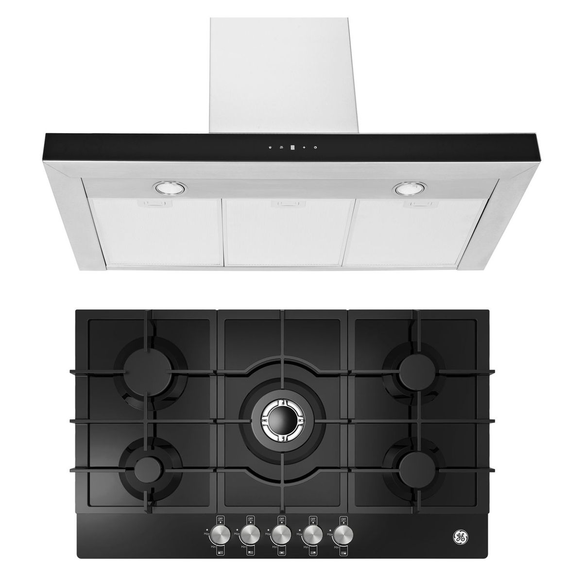 GENERAL ELECTRIC - Campana T Pared 90 + Parrilla Gas 90