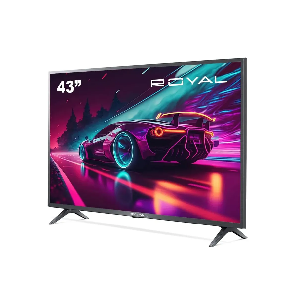 ROYAL - Televisor Royal 43" Caja Morada