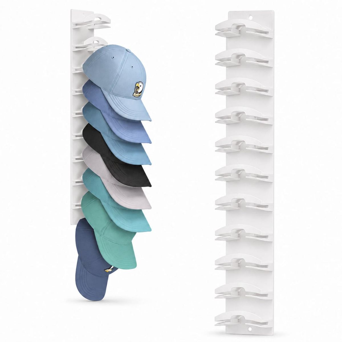 Pack x2 Organizador para 20 Gorras de Pared Soporte Vertical Perchero Exhibidor Closet, marca GENERICO - Foto Principal