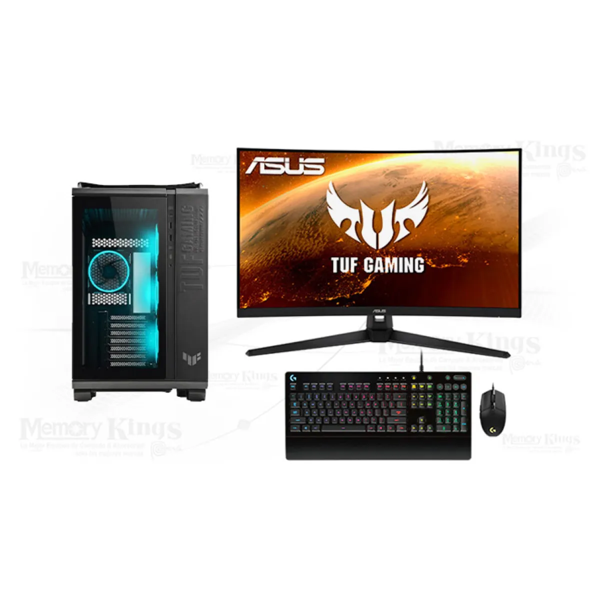 AMD - Computadora AMD Ryzen 7 9700X TUF GT502 32GB 1TB SSD 34" RX 9060 XT 16GB Windows 11 Pro