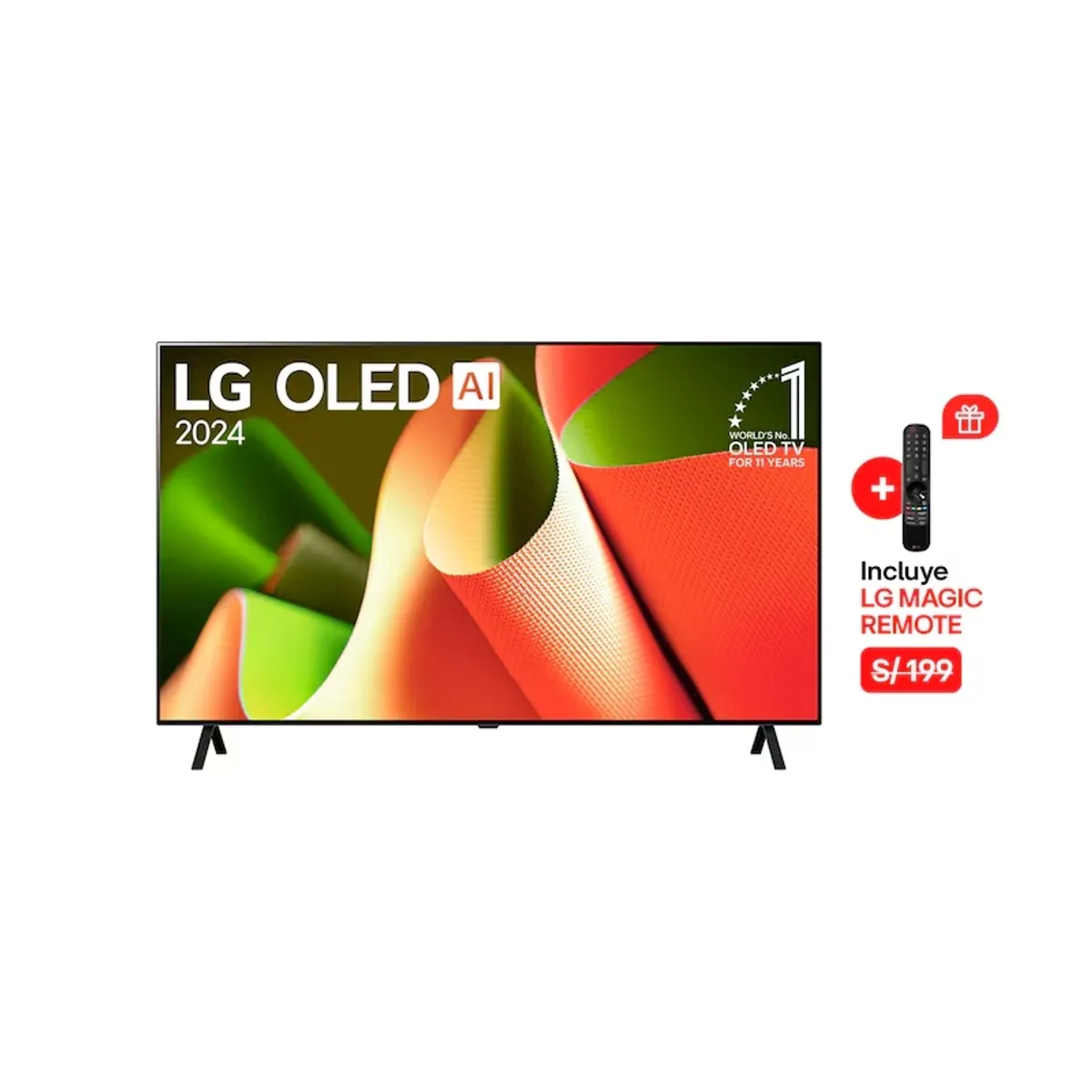 LG - Televisor 65" LG OLED 4K ThinQ AI OLED65B4PSA descripcion
