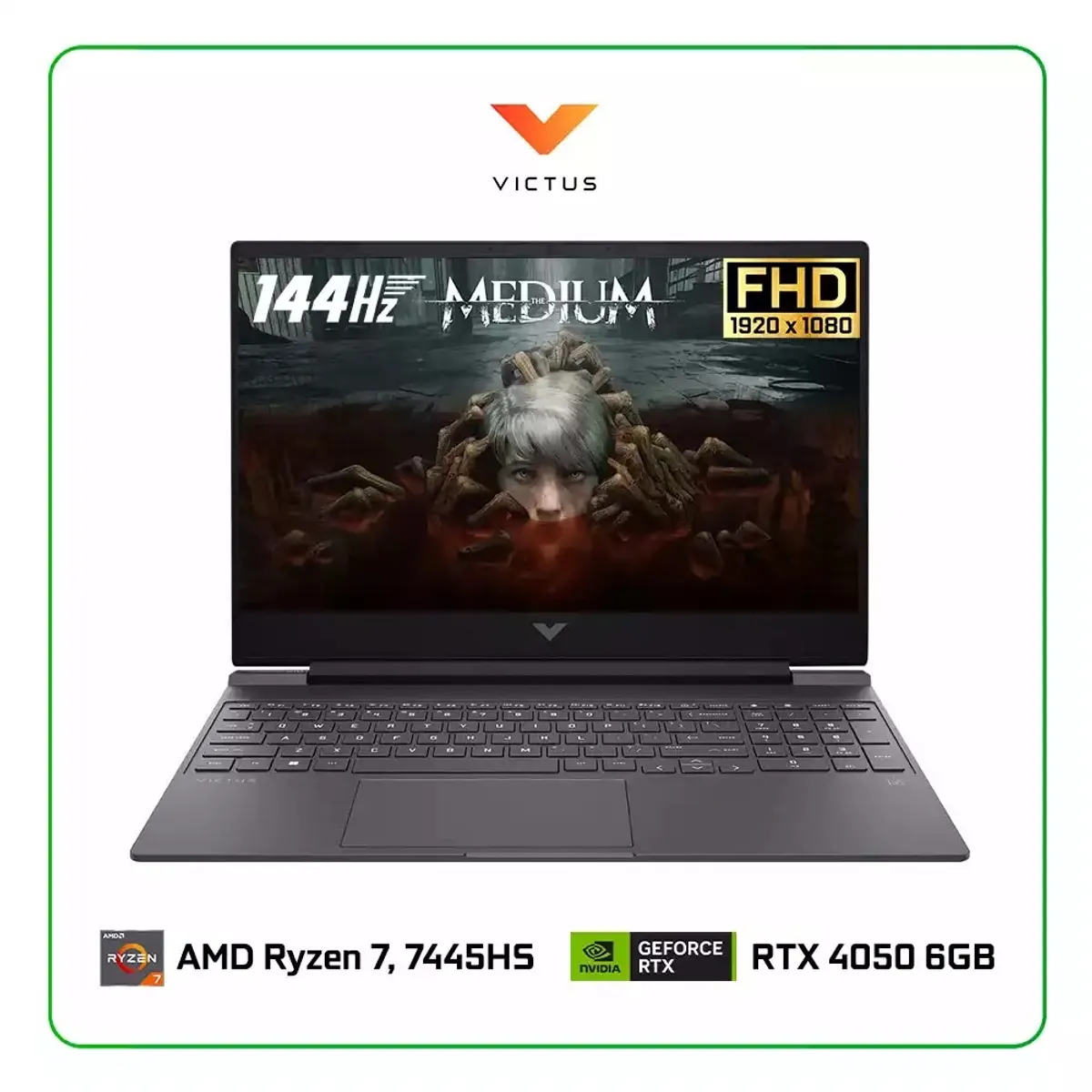 HP - HP VICTUS 15-FB3093 GAMING AMD Ryzen 7 512GB SSD 16GB 15.6" 144Hz - MICA SILVER