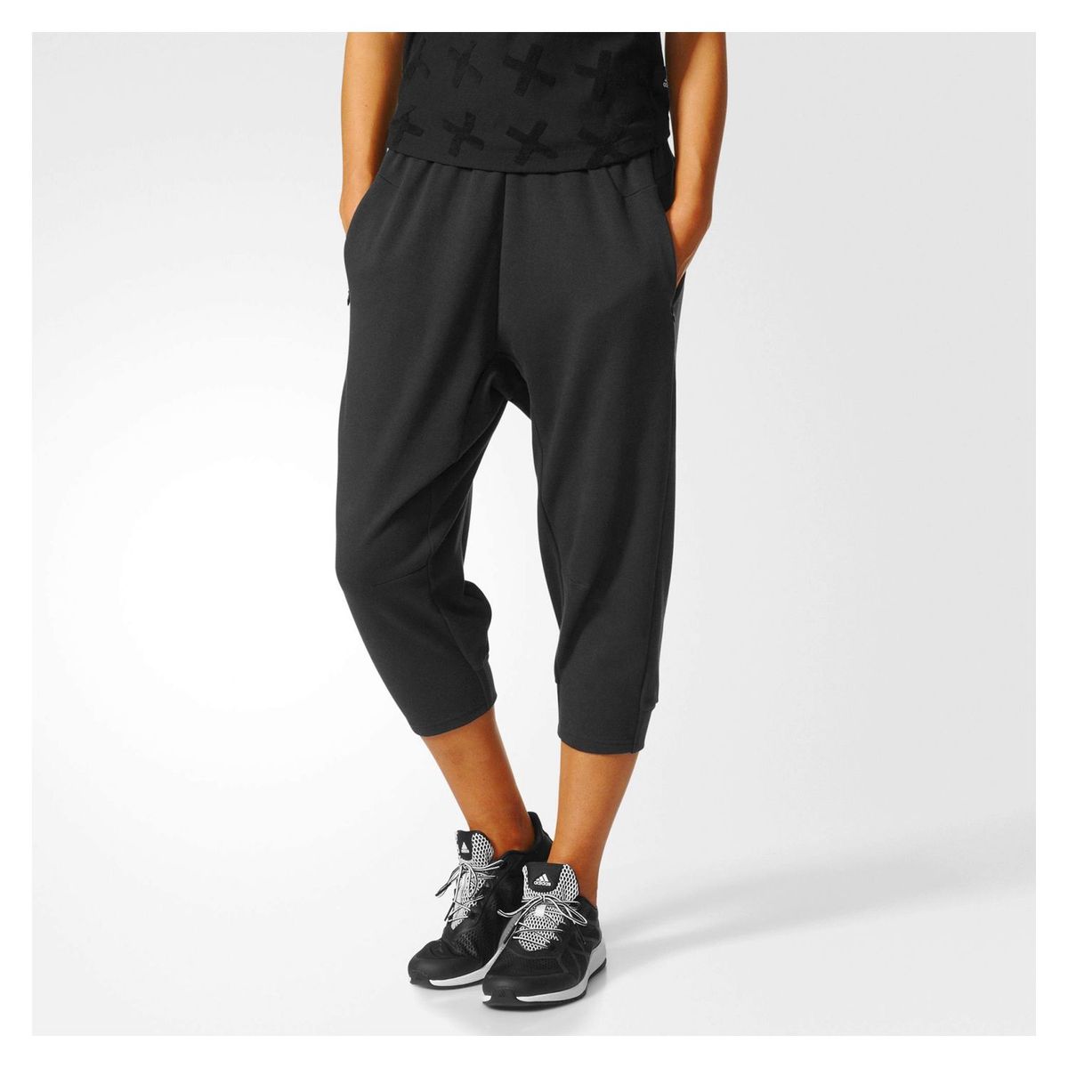 ADIDAS - Pantalón Deportivo 3/4 Gurú Negro