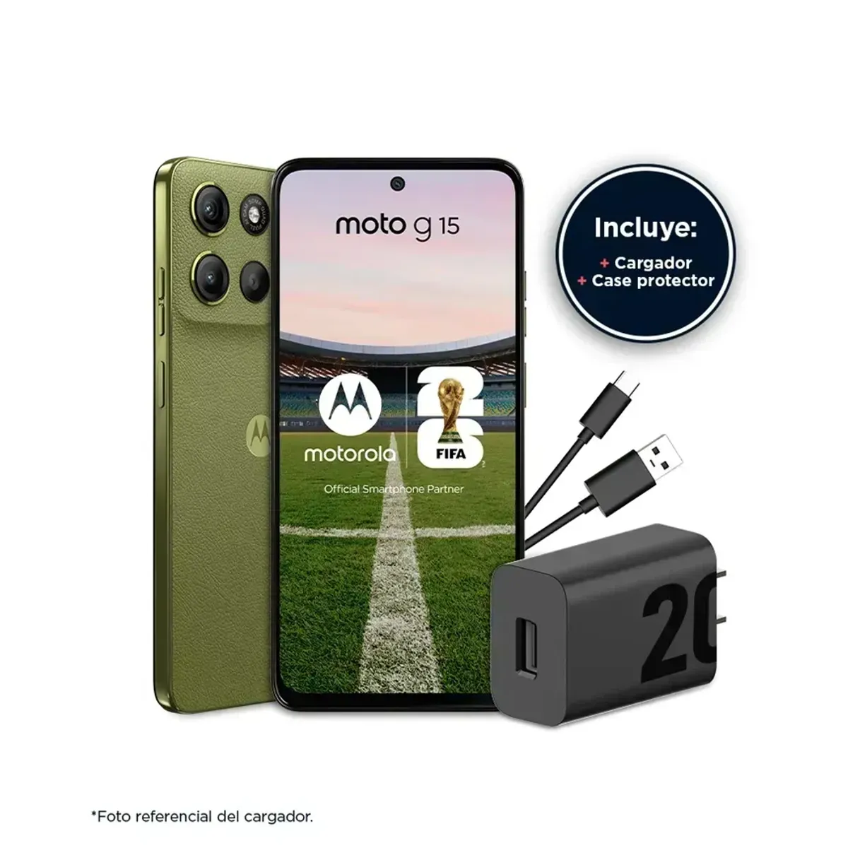 MOTOROLA - MOTOROLA G15  256GBROM 12GB RAM/ 4GB +8GB EXT/50MP AI/  6.7" G/ 5200 mAH + FUJITA JAPAN BUDS