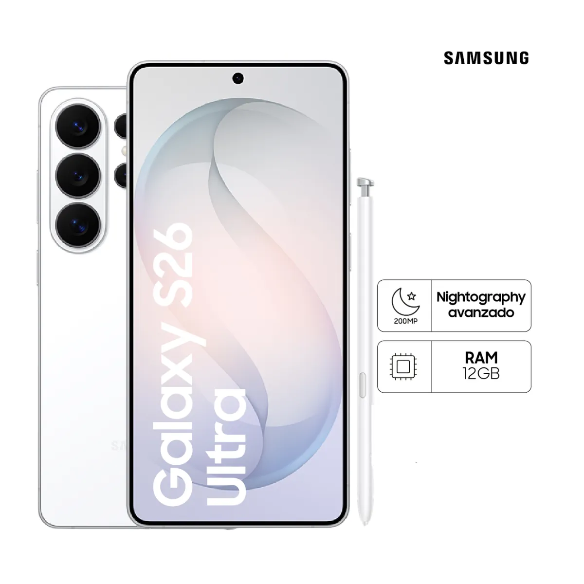 SAMSUNG - SAMSUNG S26 ULTRA 512GB - WHITE + PACK ACCESORIOS