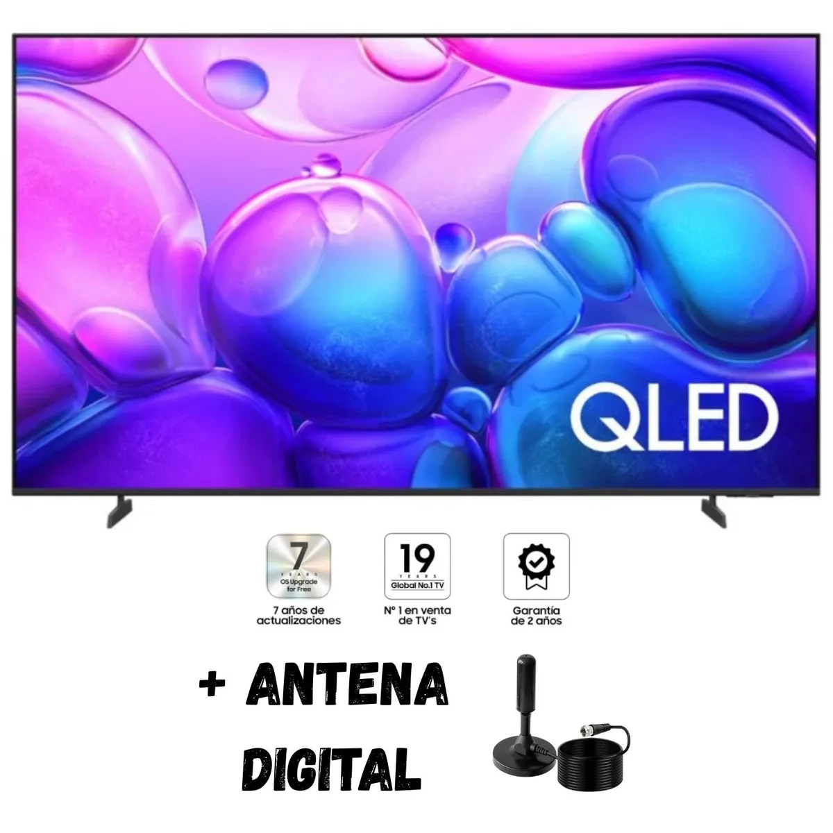SAMSUNG - Televisor Smart TV Samsung 75'' QLED UHD 4K Tizen QN75Q6FAAGXPE 2025 + Ant Digital