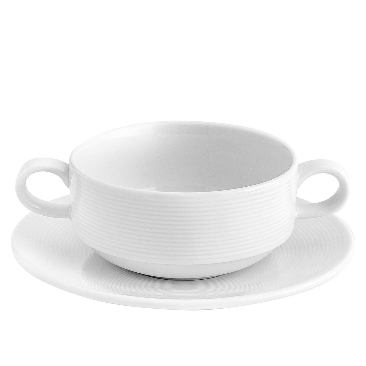 FERRAND - Set x6 Consomeras con Plato Porcelana Wish
