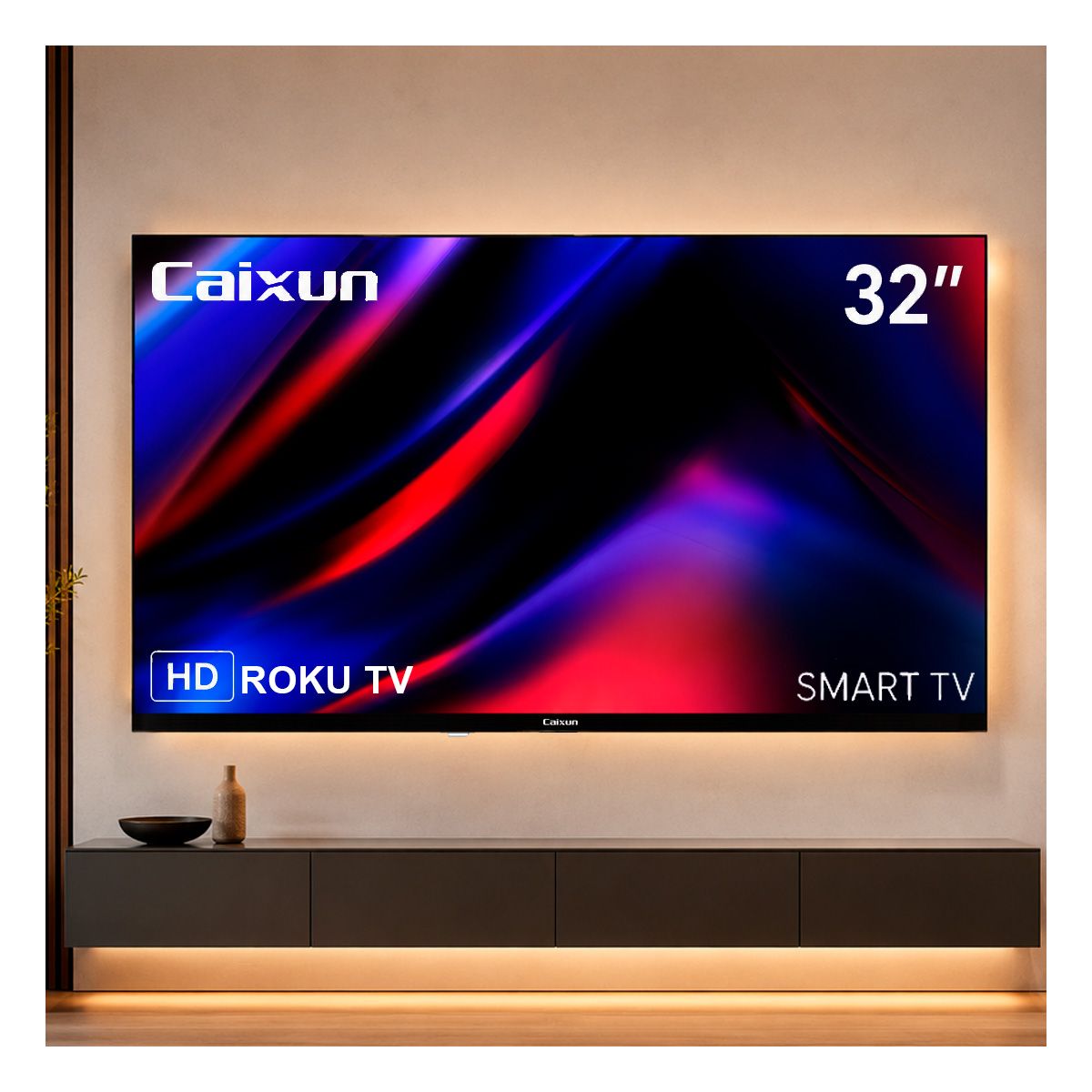 Televisor LED 32 HD Roku TV Smart TV  C32V1HR, marca CAIXUN - Foto Principal
