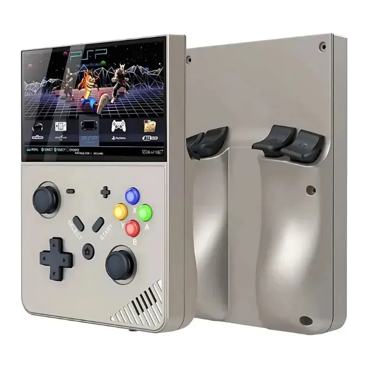 GENERICO - Mini Consola Retro M18 Gris 64GB Pantalla IPS