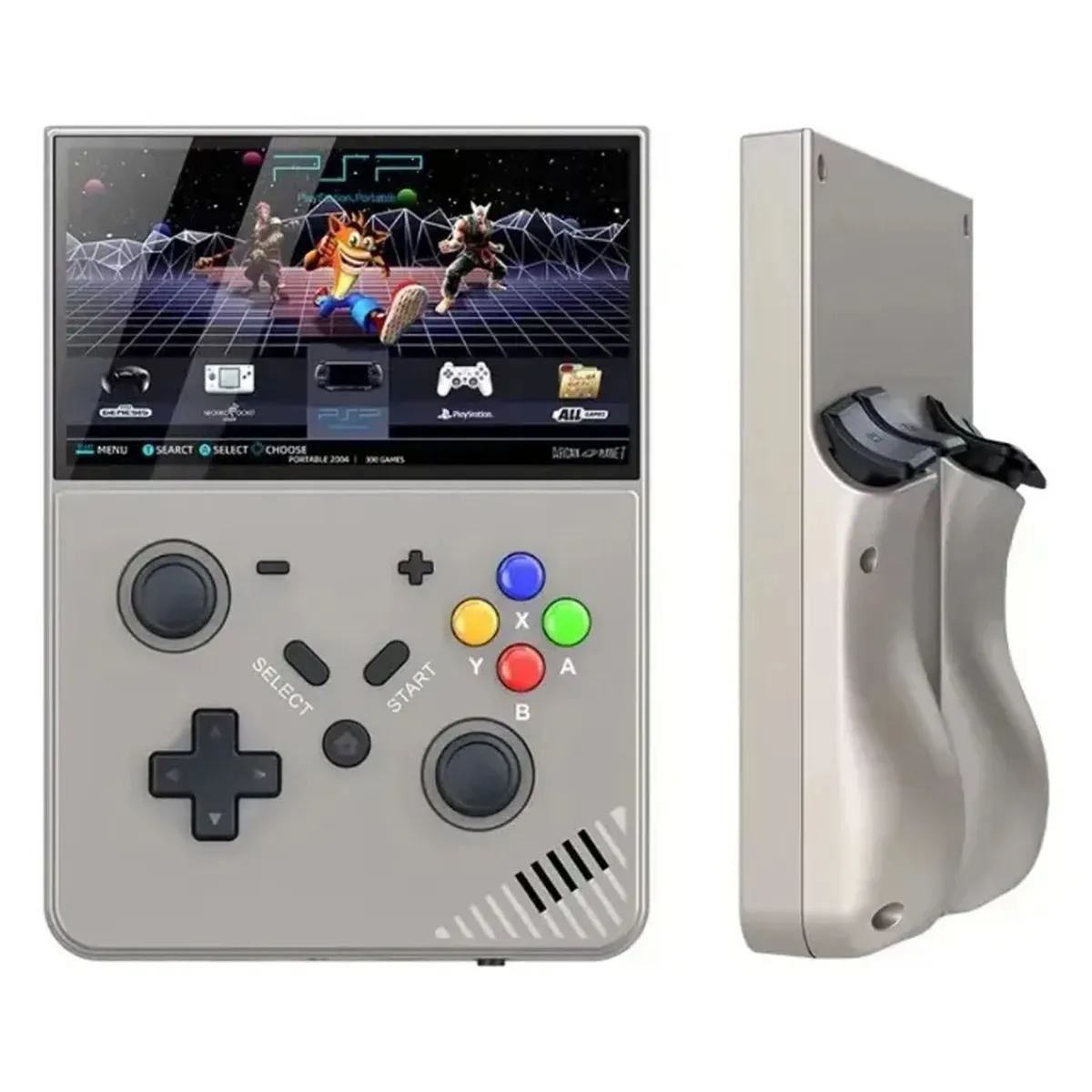 GENERICO - Mini Consola Retro M18 Gris 64GB Pantalla IPS