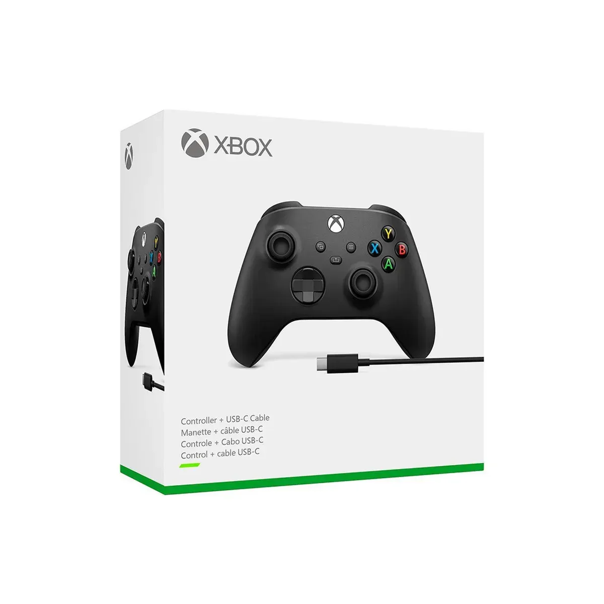 MICROSOFT - Xbox Wireless Controller - Carbon Black + Cable USB-C