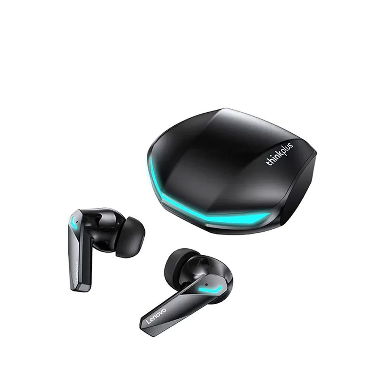 LENOVO - Combo Parlante QCY SP2 Gris + Audífonos Lenovo GM2 Pro Negro