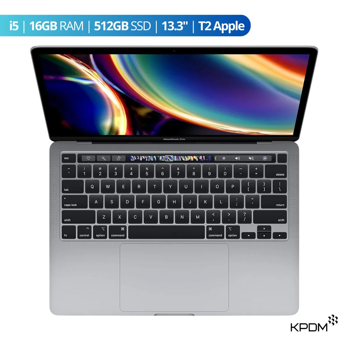 APPLE - MacBook Pro 2020 13.3” i5 16GB RAM + 512GB SSD Gris Espacial Reacondicionado Grado A.