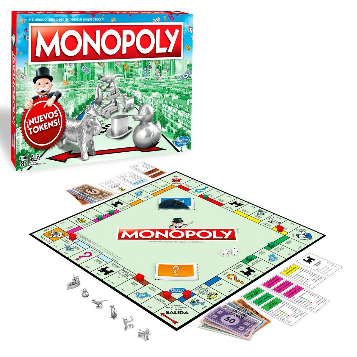 MONOPOLY - Juguete Monopoly Clásico Hasbro Games