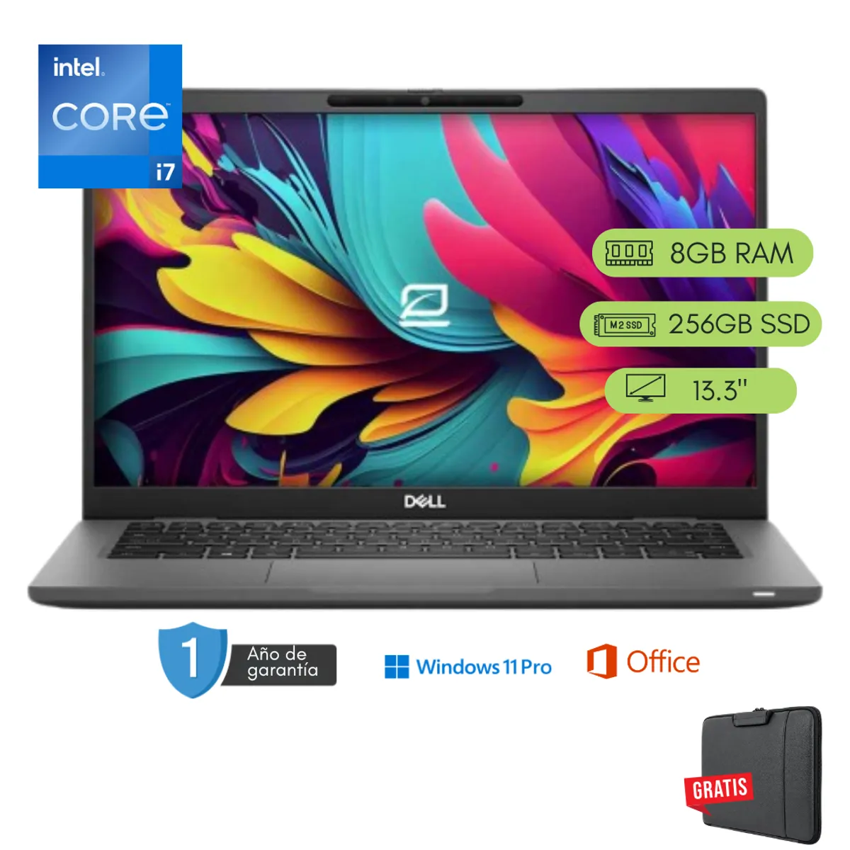 Laptop Dell Latitude 7320 Core i7 de 11.ª generación 8GB RAM 256GB SSD 13.3 pulgadas Reacondicionada, marca Dell - Foto Principal