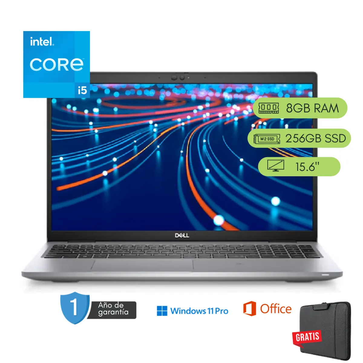 Dell - Laptop Dell Latitude 5520 Core i5 11va 8GB RAM 256 GB SSD Reacondicionada