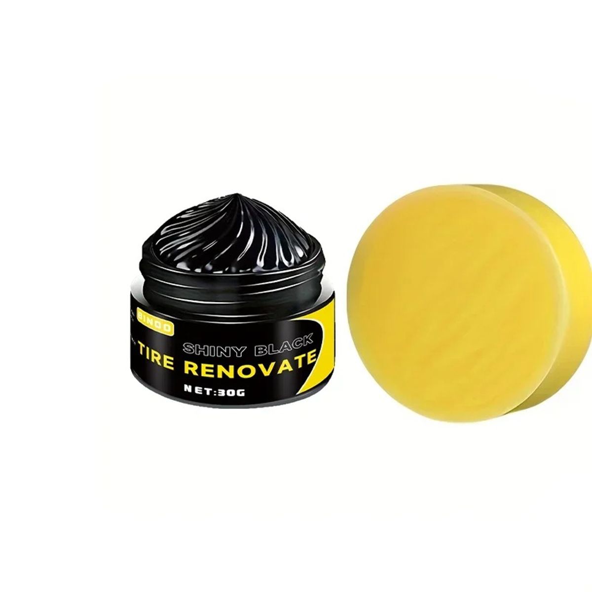 Cera Renovadora De Neumáticos Negro Brillante Anti Grietas 30gr, marca GENERICO - Foto Principal