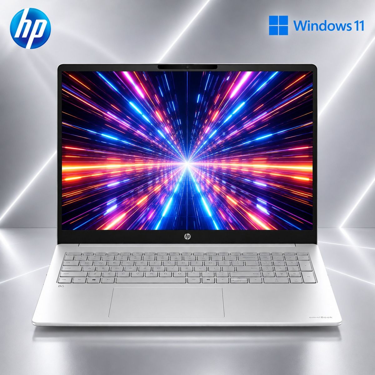 HP - Laptop HP OmniBook 3 16" WUXGA Touch AMD Ryzen 5 40 8GB 256GB SSD Windows 11 16-BY0015DX