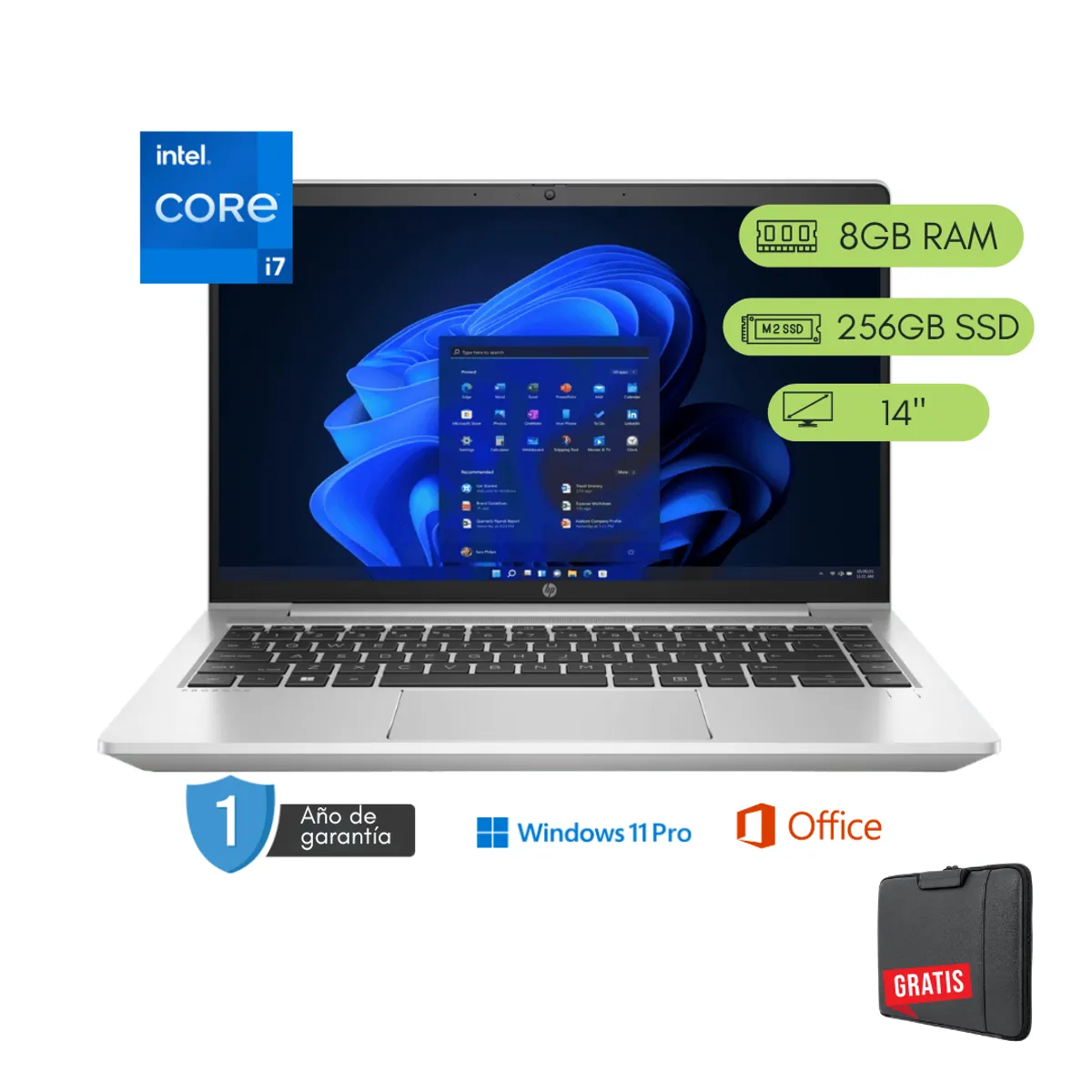 HP - Laptop HP ProBook 440 G9 Core i7 12va 8GB RAM 256 GB SSD Reacondicionada