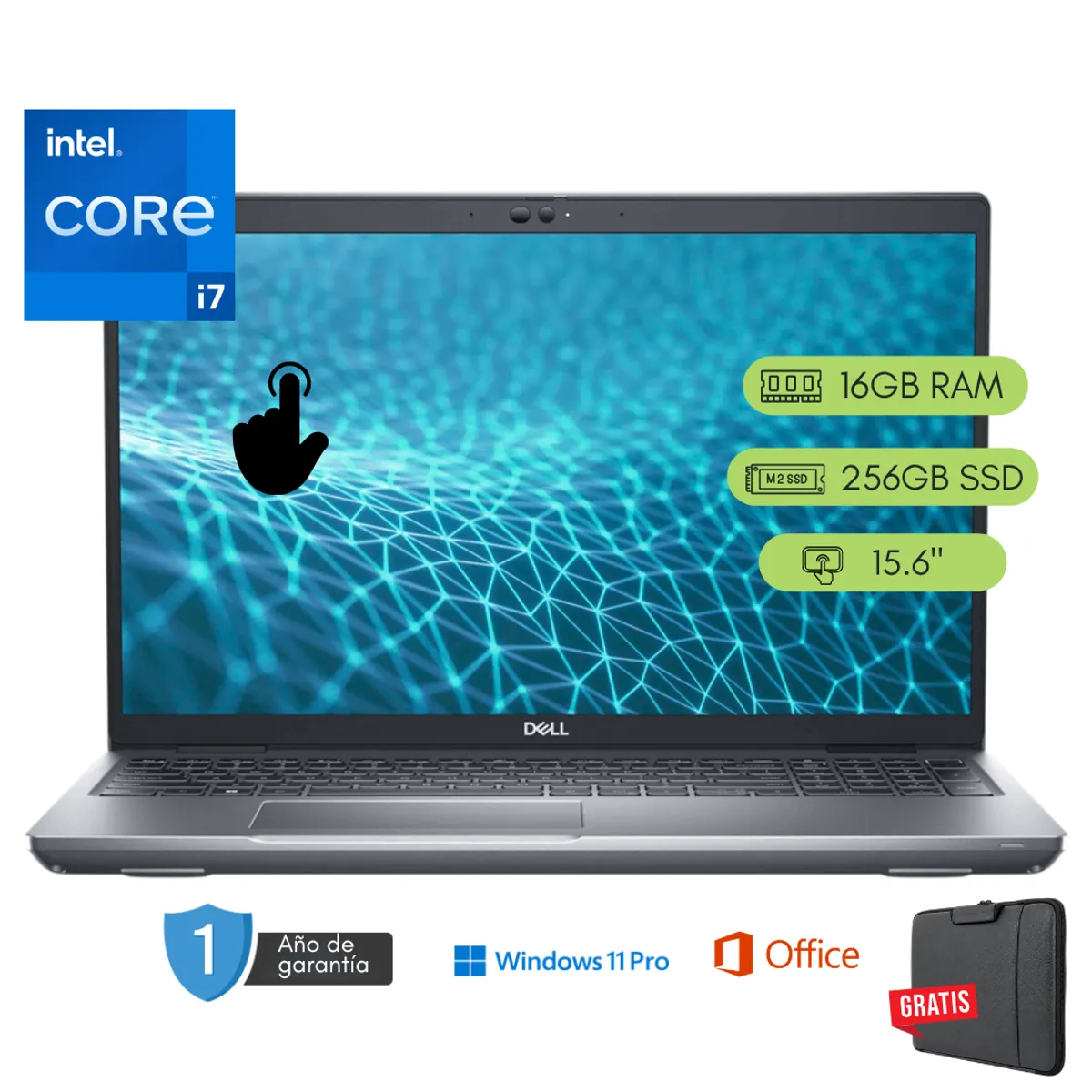 Dell - Laptop Dell Latitude 5531 Core i7 12va 16GB RAM 256 GB SSD Touch Reacondicionada