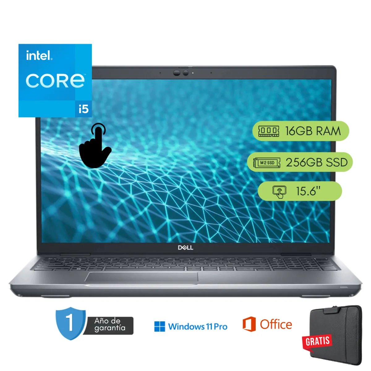 Dell - Laptop Dell Latitude 5531 Core i5 12va 16GB RAM 256 GB SSD Touch Reacondicionada