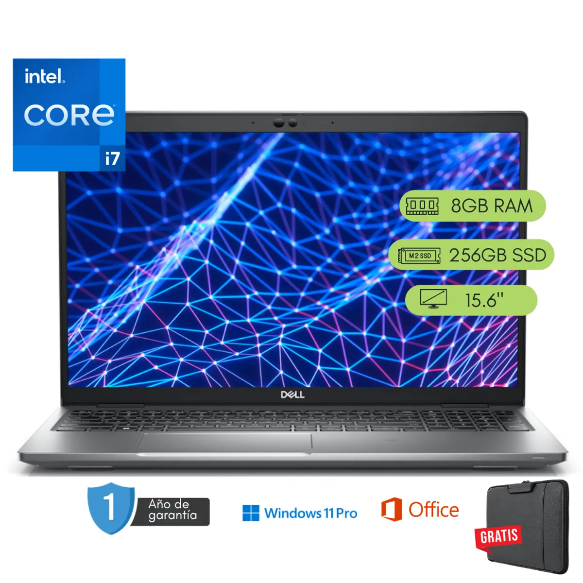 Dell - Laptop Dell Latitude 5530 Core i7 12va 8GB RAM 256 GB SSD Reacondicionada