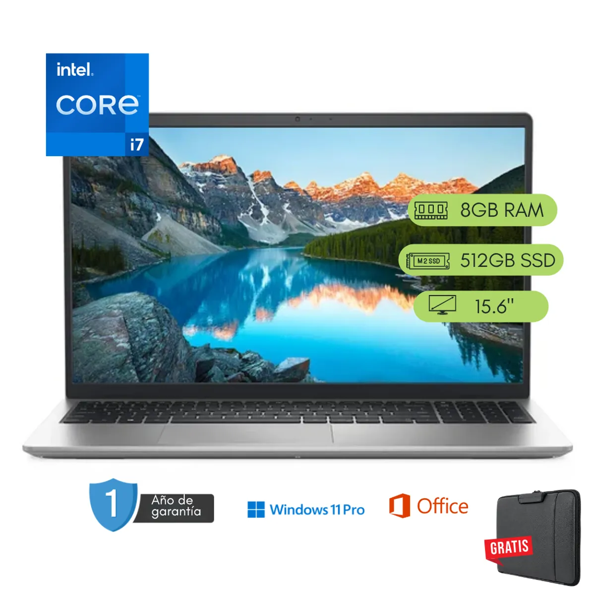 Dell - Laptop Dell Inspiron 3511 Core i7 11va 8GB RAM 512 GB SSD Reacondicionada