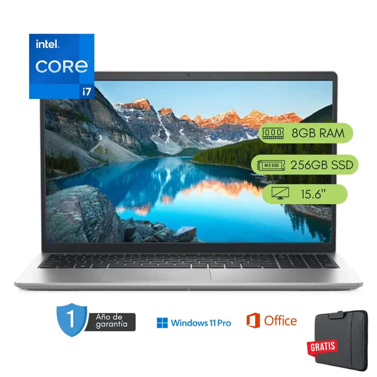 Dell - Laptop Dell Inspiron 3511 Core i7 11va 8GB RAM 256 GB SSD Reacondicionada