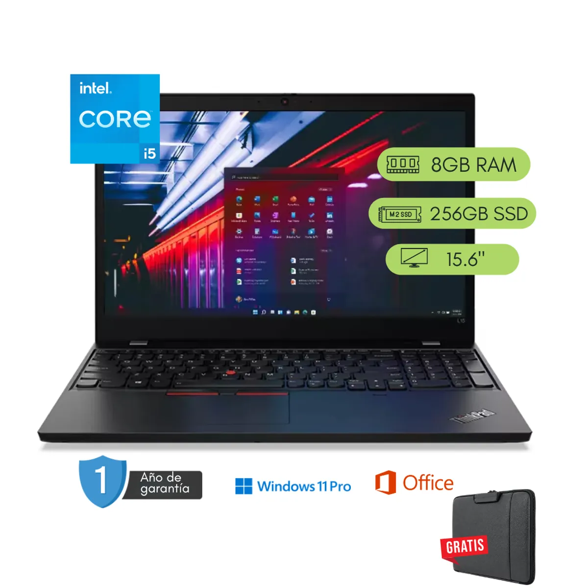 LENOVO - Laptop Lenovo ThinkPad L15 Core i5 11va 8GB RAM 256 GB SSD Reacondicionada