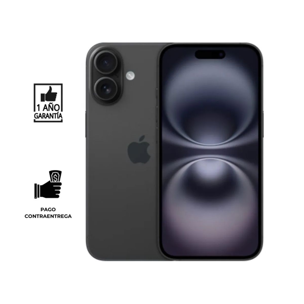 APPLE - iPhone 16 128 GB I Reacondicionado grado B I color: Negro