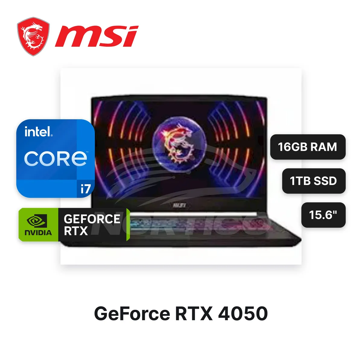 Msi - LaptopMSI Katana 15 B13VEK Core I7-13620H 16GB 1TB SSD RTX 4050 15.6" (9S7-158571-1675)