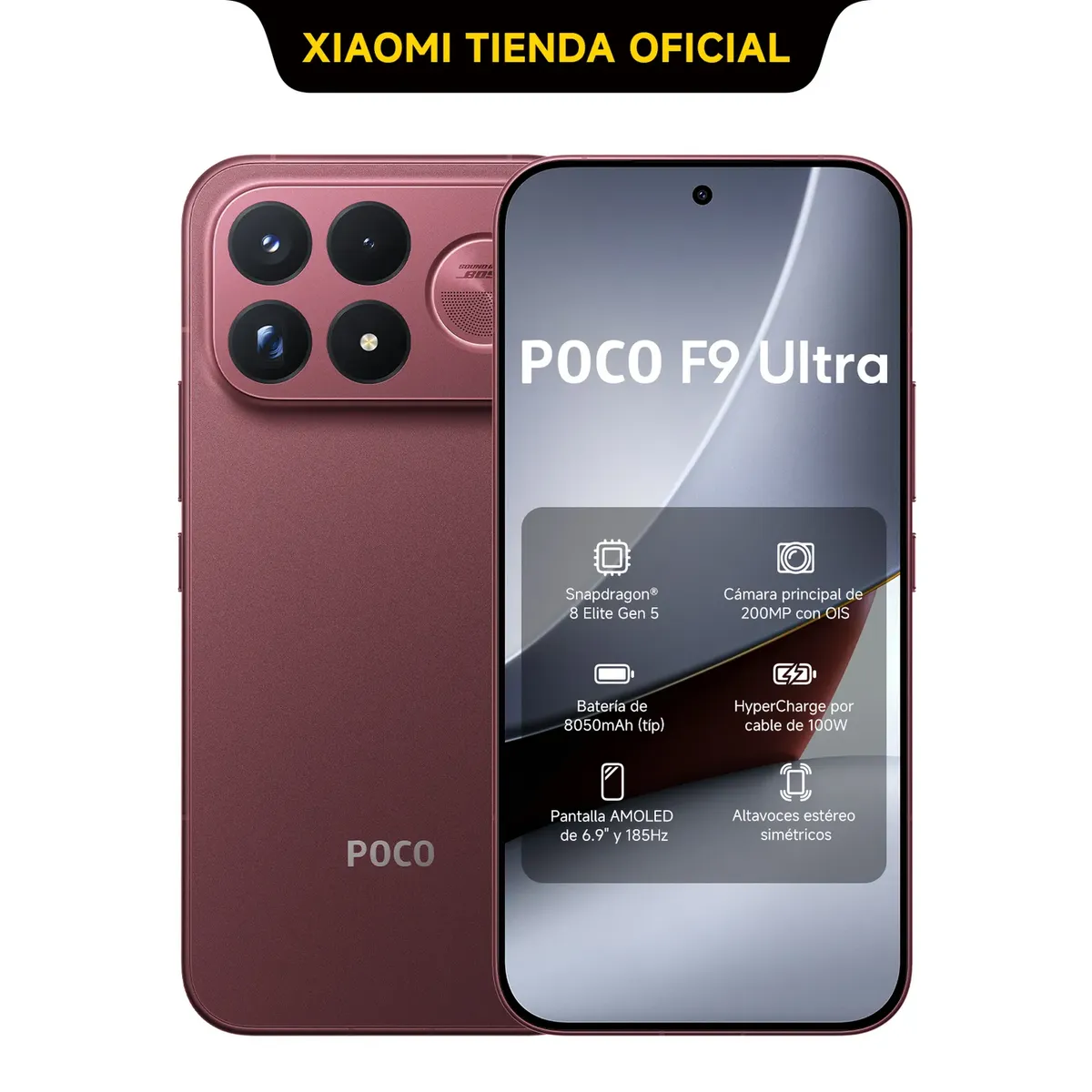 POCO F9 Ultra Cereza oscuro 16GB+512 GB, marca XIAOMI - Foto Principal