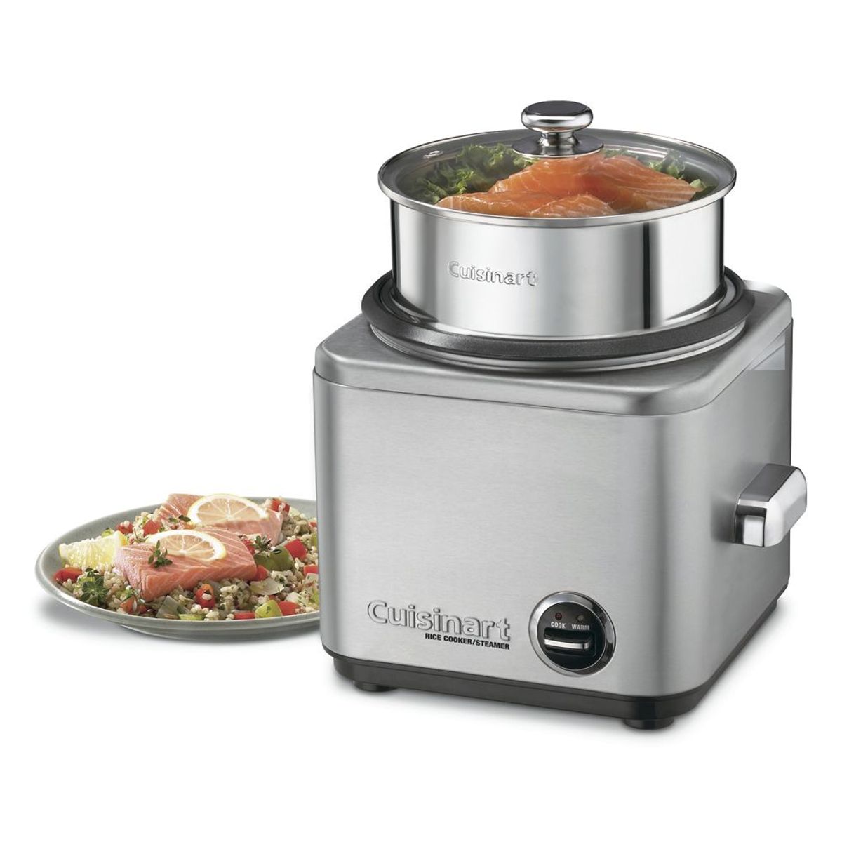CUISINART - Olla Arrocera 1.4 Lts Con Vaporera Crc-800E Inox